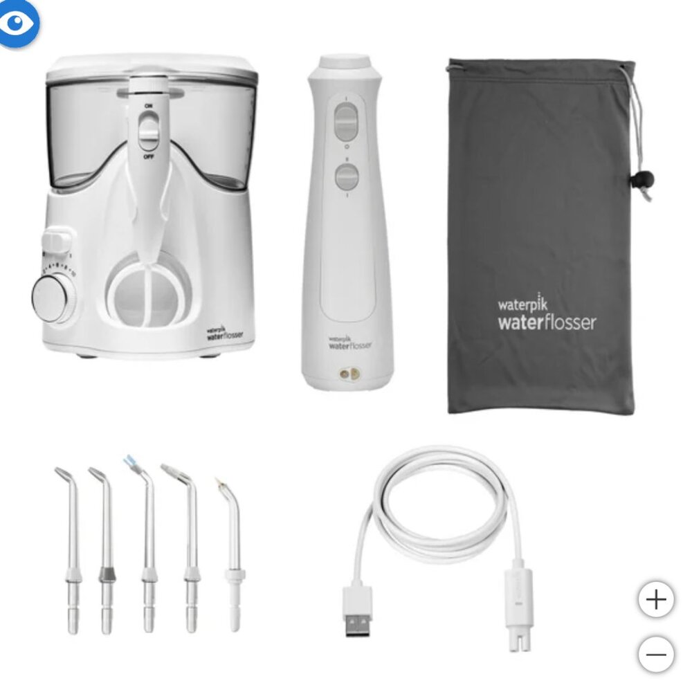 NEW! Waterpik Ultra Plus and Cordless Pearl Water Flosser Combo Pack